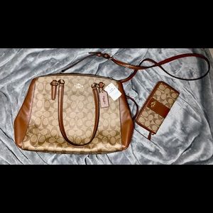 Coach Purse Khaki Saddle 2